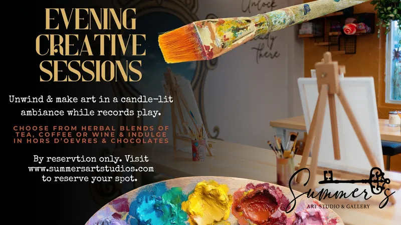Evening Creative Session at Summers Art Studio