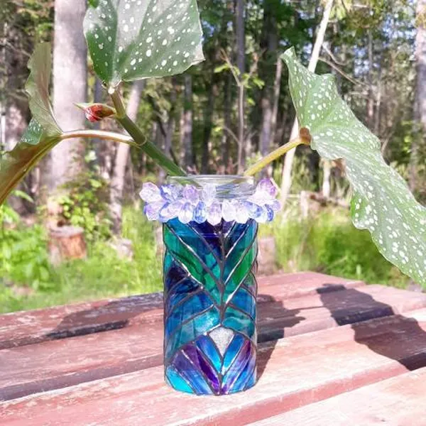 DIY Stained Glass Vase