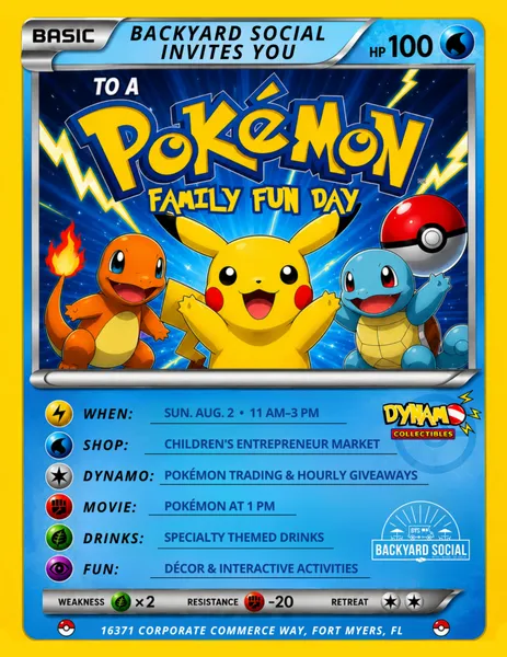 Sunday Family Fun Day x Pokemon Collectible Day