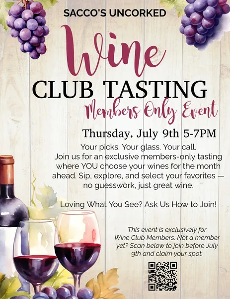 Wine Club Tasting
