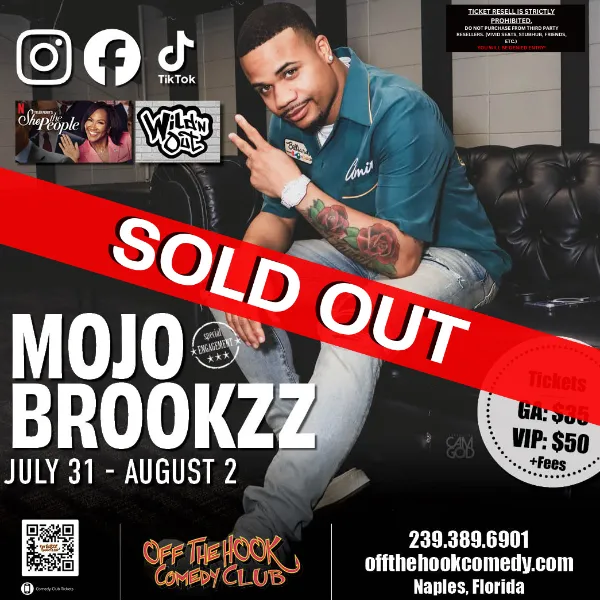 Comedian Mojo Brookzz Live in Naples Florida