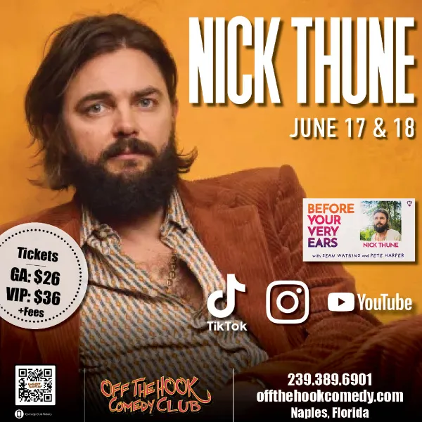 Comedian Nick Thune Live in Naples Florida