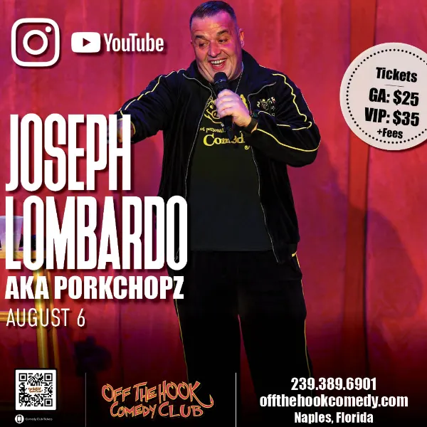 Comedian Joseph Lombardo AKA Porkchopz Live in Naples, Florida!