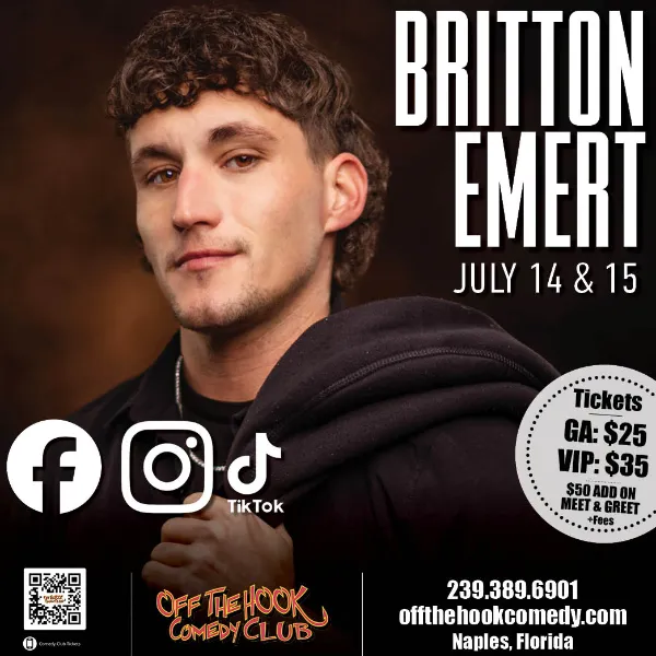 Comedian Britton Emert Live in Naples Florida