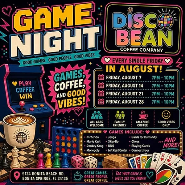 Game Night at Disco Bean