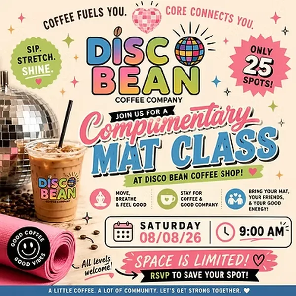 Mat class at Disco Bean Coffee Company